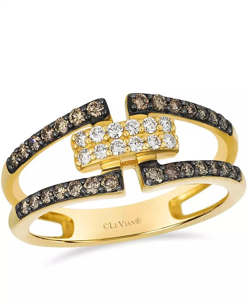 商品Le Vian|Vanilla Diamond (0.13 ct. t.w.) and Chocolate Diamond Ring (0.34 ct. t.w.) in 14K Honey Gold,价格¥28202,第1张图片