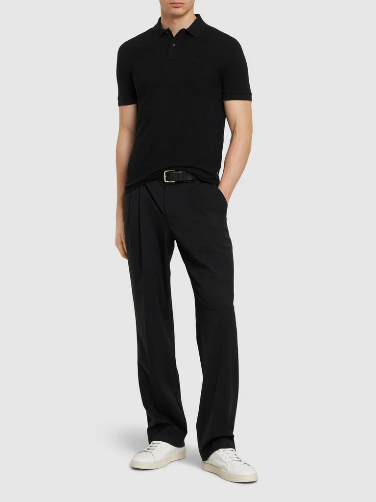 商品Hugo Boss|Pallas Logo Cotton Polo,价格¥704,第1张图片详细描述