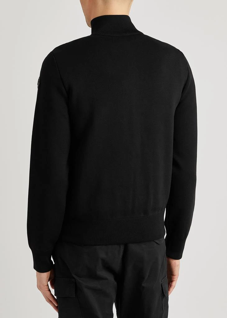 商品Moncler|Black quilted shell and cotton-blend jacket,价格¥7766,第3张图片详细描述