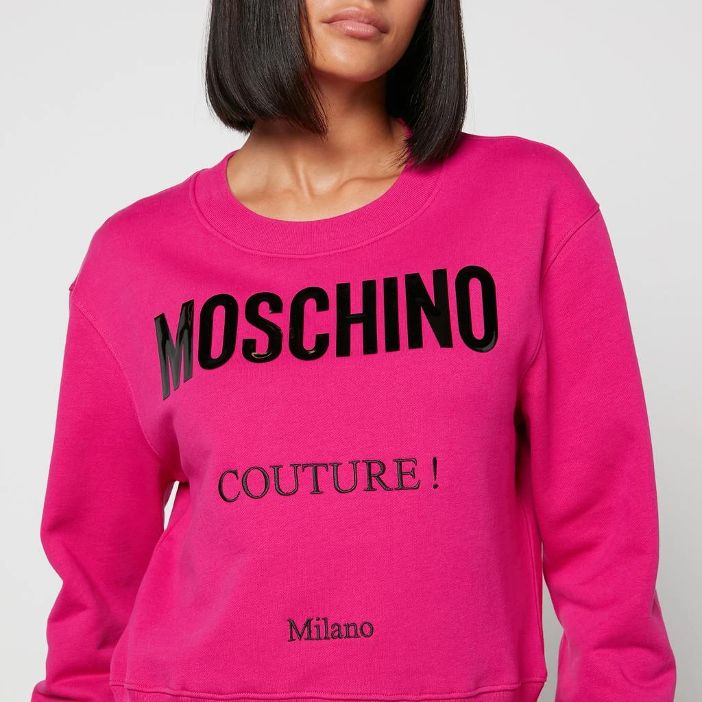 商品Moschino|Moschino Women's Couture Logo Hoodie - FANTASY PRINT VIOLET - x,价格¥660,第4张图片详细描述