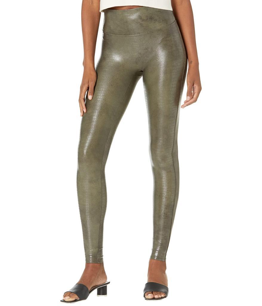 商品SPANX|Faux Leather Croc Shine Leggings,价格¥734,第1张图片