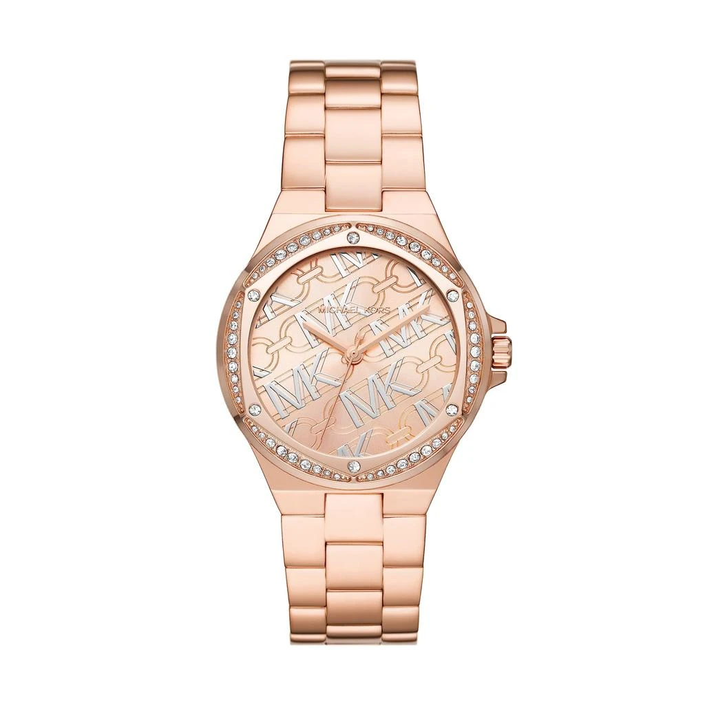 商品Michael Kors|MK7405 - Lennox Three-Hand Rose Gold-Tone Stainless Steel Watch,价格¥1378,第1张图片