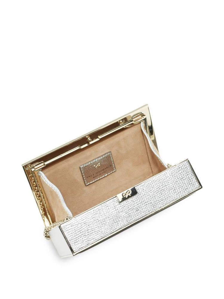 商品Anya Hindmarch|Imperial Eyes Metallic Box Clutch,价格¥3578,第2张图片详细描述