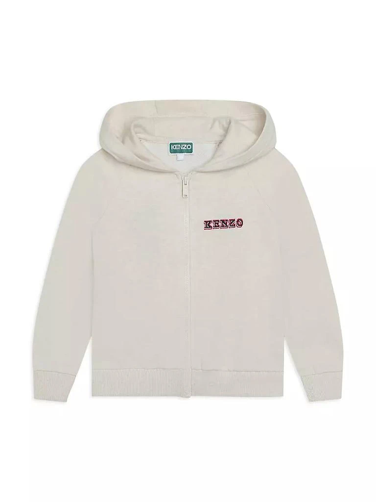 商品Kenzo|Little Girl's & Girl's Logo Zip-Up Hoodie,价格¥574,第1张图片