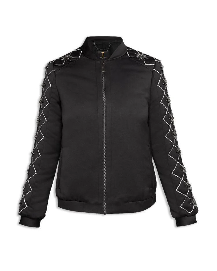 商品Ted Baker London|Jamala Embellished Satin Bomber,价格¥1555,第4张图片详细描述