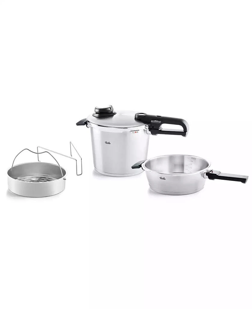 商品Fissler|Vitavit Stainless Steel Premium Set 2.6 Quart , 6.3 Quart Pressure Cooker and Pressure Skillet,价格¥3588,第1张图片