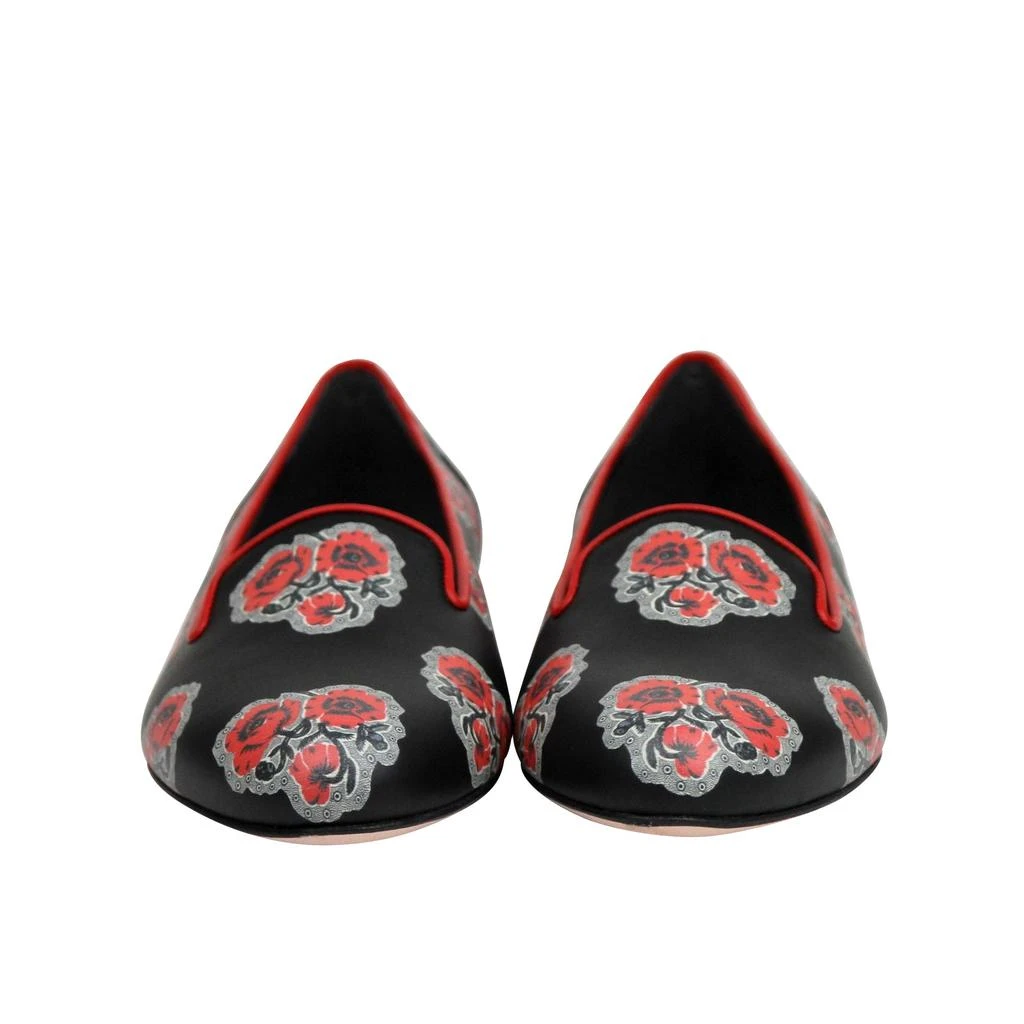 商品Alexander McQueen|Alexander McQueen Women's Rose Pattern  Leather Slipper Shoes,价格¥2433,第3张图片详细描述