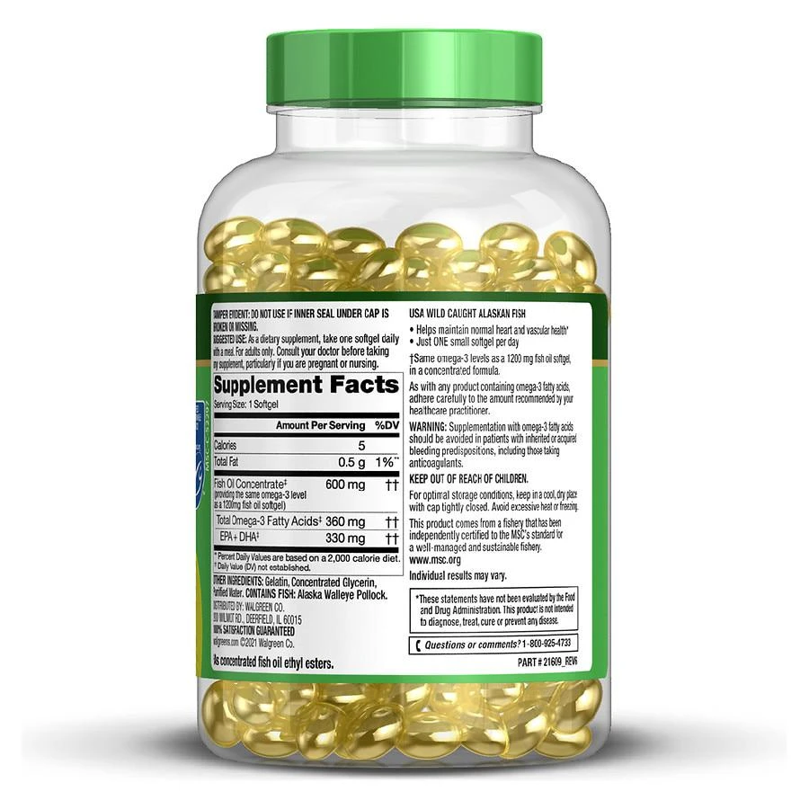 商品Finest Nutrition|迷你款鱼油胶囊 1200 mg,价格¥148,第2张图片详细描述
