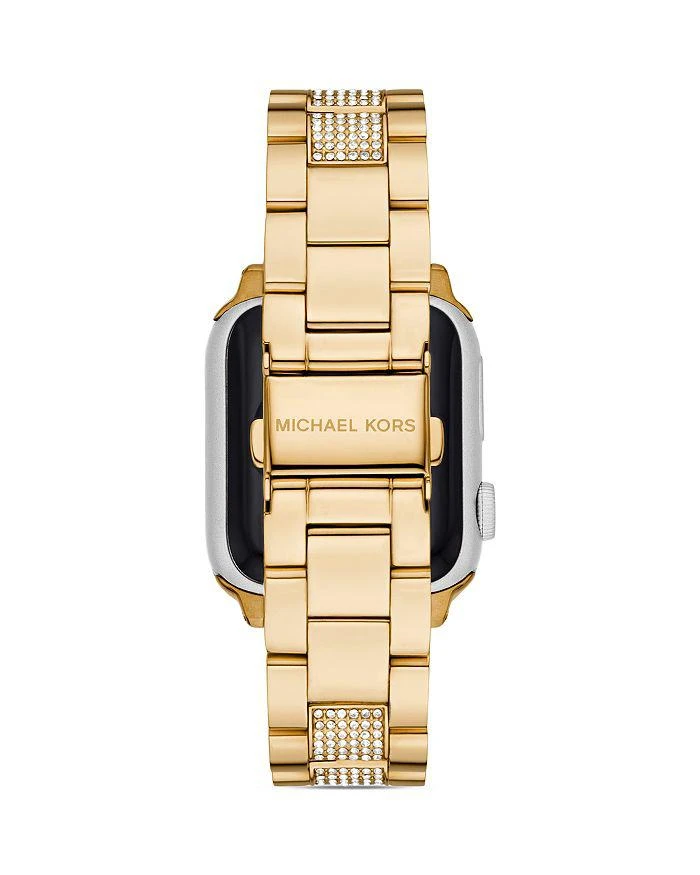 商品Michael Kors|Apple Watch® Glitz Gold-Tone Stainless Steel Bracelet,价格¥1453,第4张图片详细描述