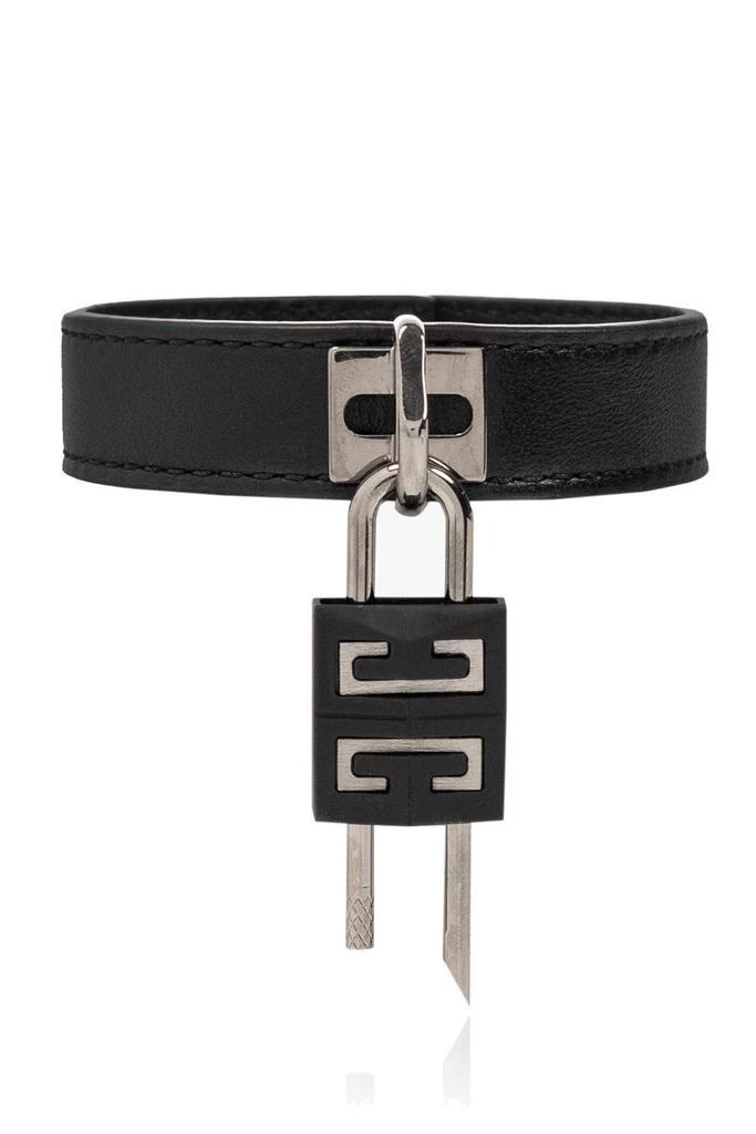 商品Givenchy|Givenchy Logo Detailed Lock Bracelet,价格¥1928,第1张图片