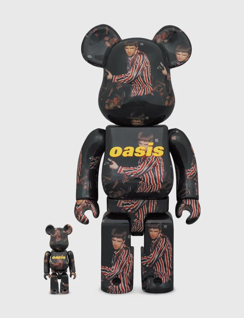 商品Medicom|Be@rbrick Oasis Knebworth 1996 (Noel Gallagher) 100% & 400%,价格¥818,第1张图片