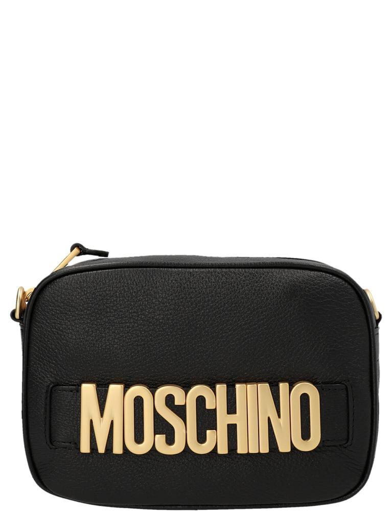 商品Moschino|Logo leather crossbody bag,价格¥4754,第1张图片