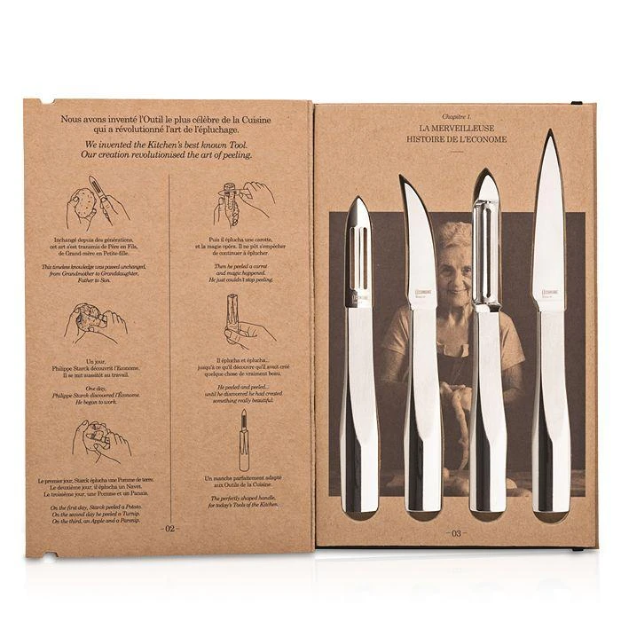 商品DEGRENNE Paris|L'Econome By Starck Kitchen Peeler, Set of 4,价格¥1429,第1张图片
