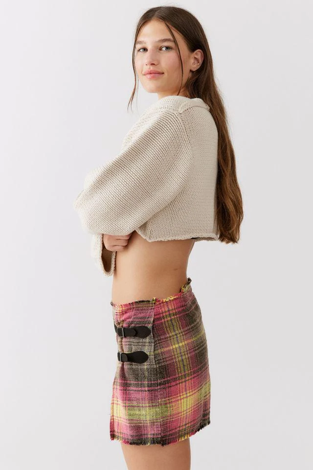 商品Urban Outfitters|UO Heather Flannel Low-Rise Mini Skirt,价格¥113,第5张图片详细描述