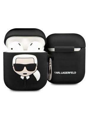 商品Karl Lagerfeld Paris|浮雕 3D 标志 AirPods 保护套 ,价格¥89,第4张图片详细描述