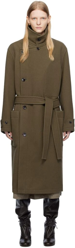 商品Lemaire|Taupe Wrap Coat,价格¥7718,第1张图片