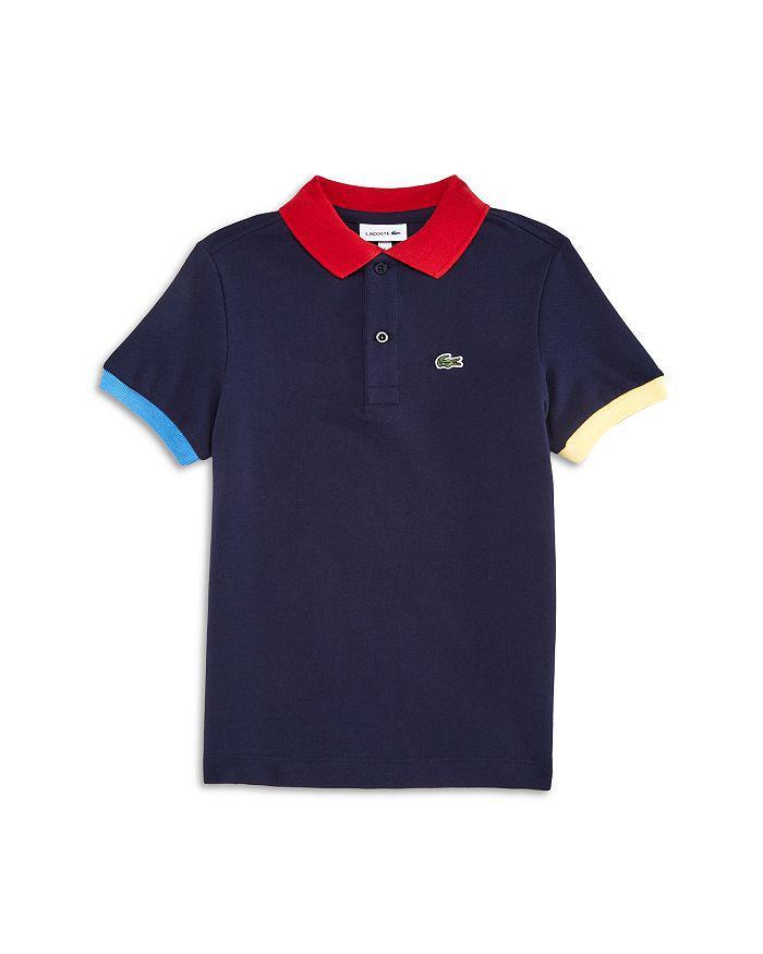 商品Lacoste|Boys' Color Block Trim Polo Shirt - Little Kid, Big Kid,价格¥331,第3张图片详细描述