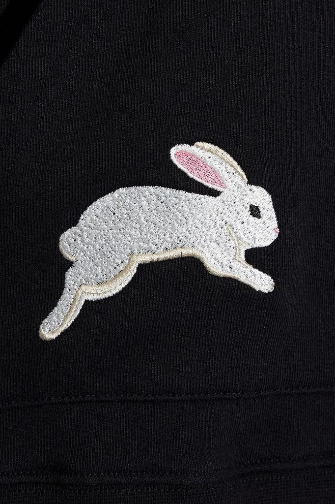 商品MARKUS LUPFER|Heidi embroidered printed organic cotton-fleece hoodie,价格¥520,第2张图片详细描述