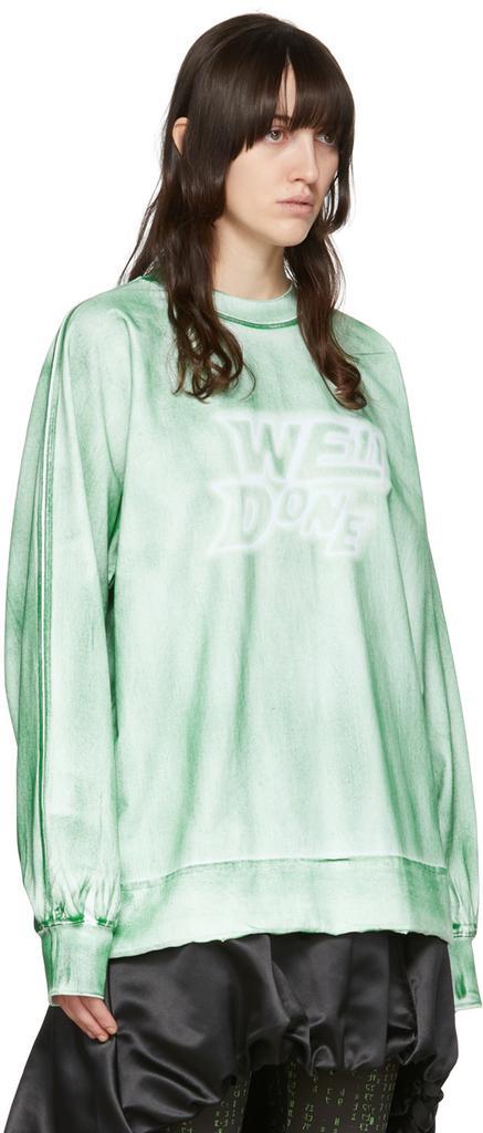 商品We11done|Green Cotton T-Shirt,价格¥897,第4张图片详细描述