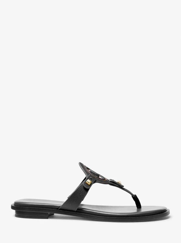 商品Michael Kors|Aubrey Cutout Leather T-Strap Sandal,价格¥372,第2张图片详细描述