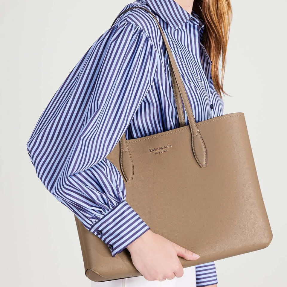 商品Kate Spade|Kate Spade New York All Day Cross-Grain Leather Large Tote Bag,价格¥1139,第2张图片详细描述