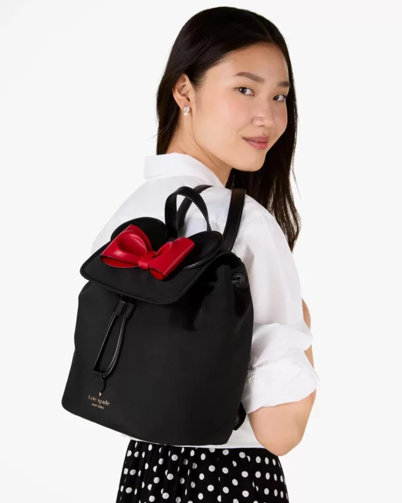 商品Kate Spade|Disney X Kate Spade New York Minnie 3d Flap Backpack,价格¥869,第2张图片详细描述