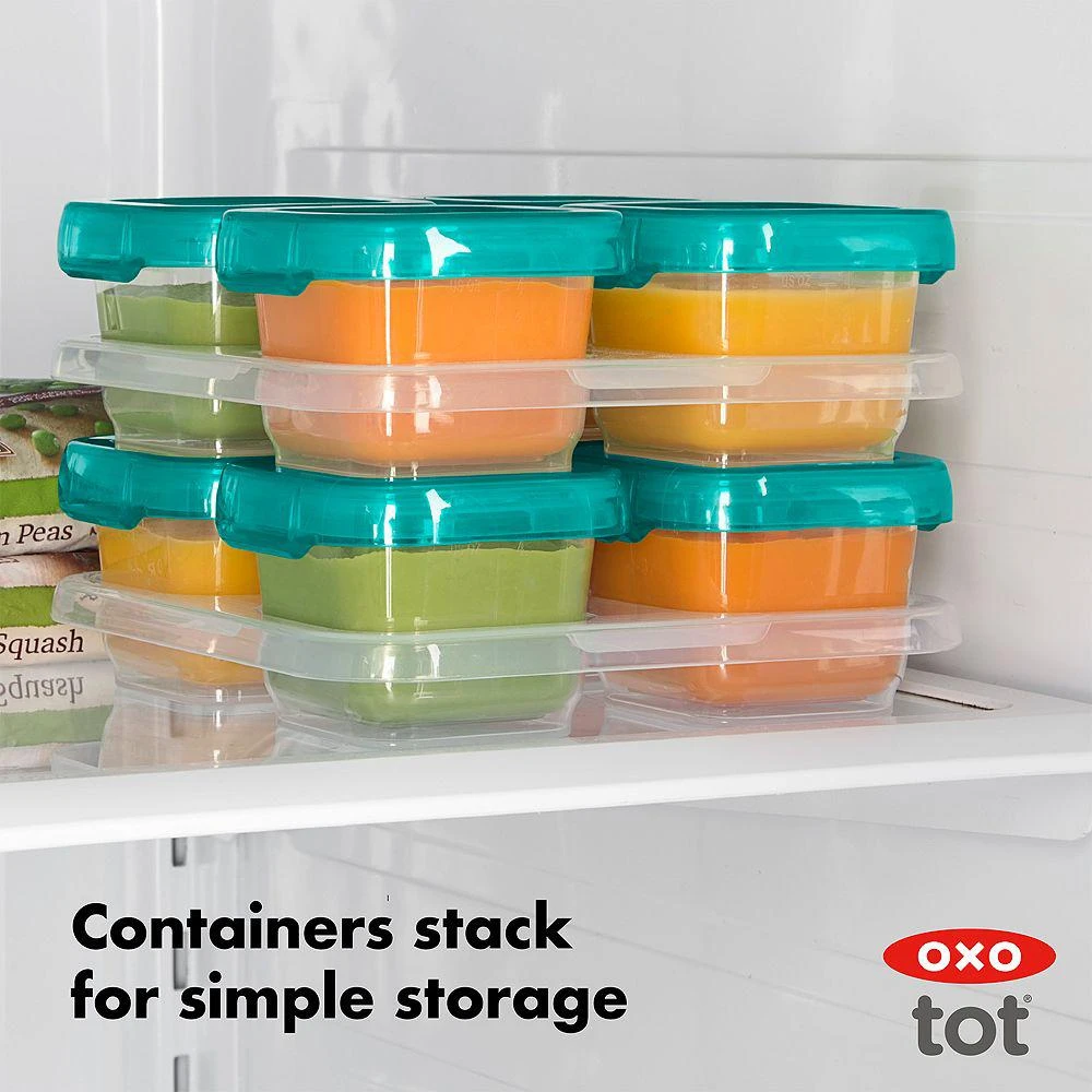 Tot 4-Piece Baby Blocks Freezer Storage Containers 商品