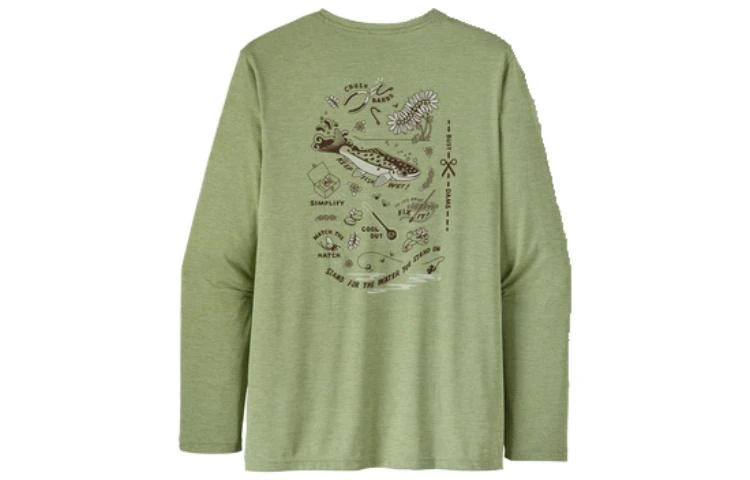 商品[国内直发] Patagonia|patagonia巴塔哥尼亚 防晒飞钓C1速干印花圆领长袖T恤 男款,价格¥866,第11张图片详细描述