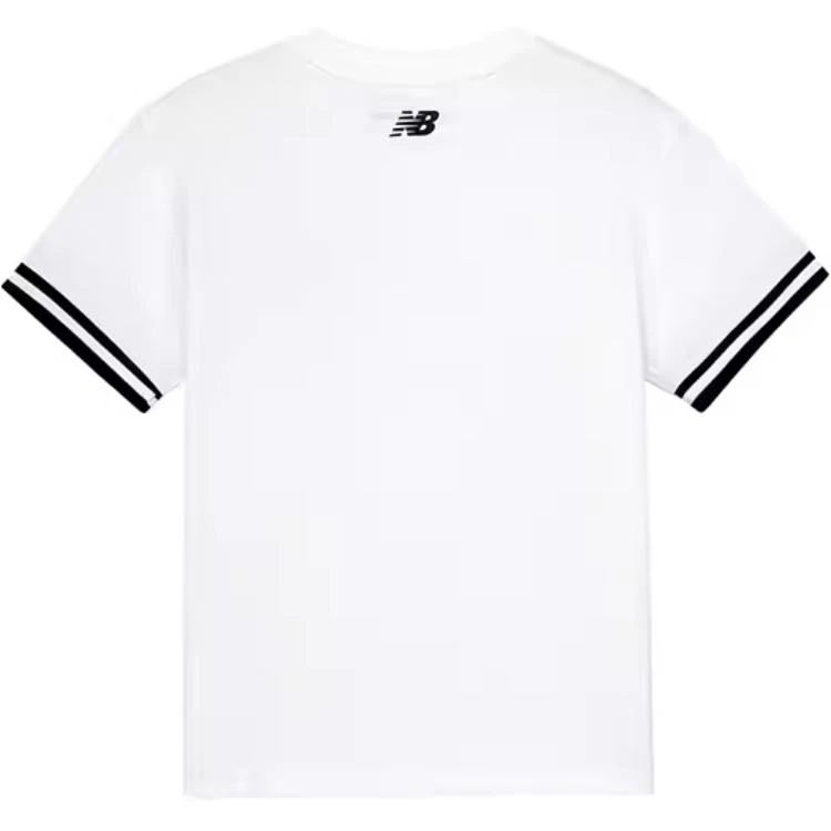 商品[国内直发] New Balance|儿童  童装 品牌Logo印花休闲圆领套头短袖T恤 男童女童 白色,价格¥259,第3张图片详细描述
