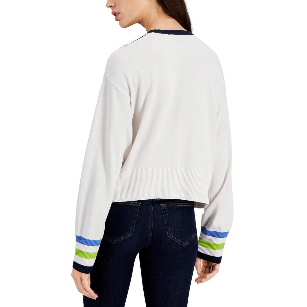 商品Tommy Hilfiger|Tommy Hilfiger Womens V Neck Cropped Crop Sweater,价格¥62,第2张图片详细描述