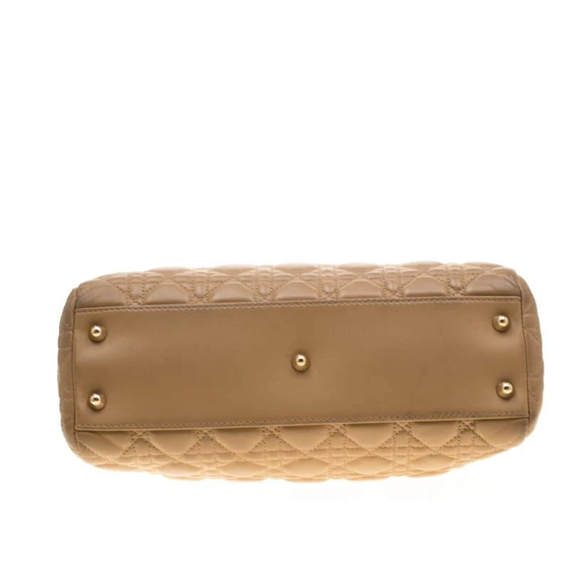 Dior Beige Cannage Leather Dior Soft Shopping Tote 商品