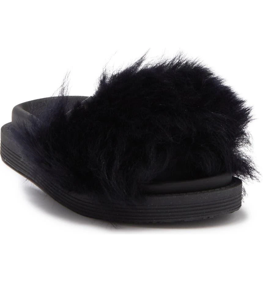 商品Versace|Faux Fur Slide Sandal,价格¥615,第1张图片