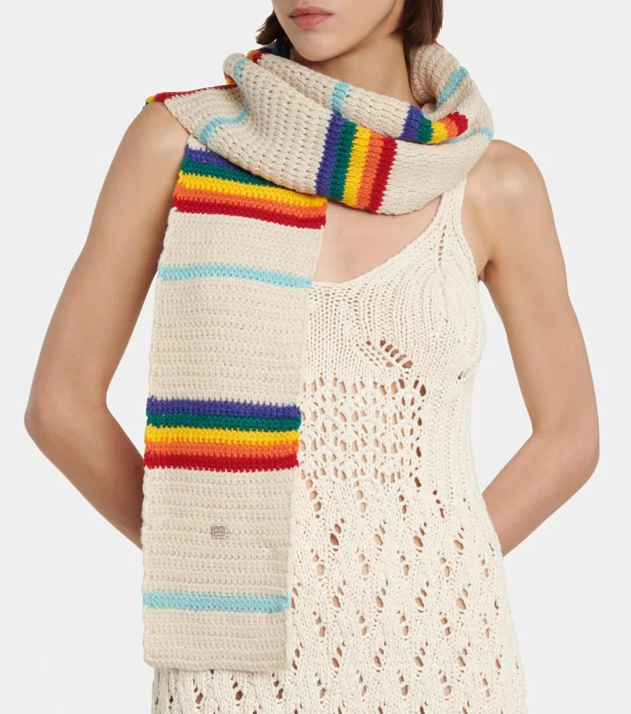 商品Acne Studios|Striped wool knit scarf,价格¥853,第3张图片详细描述