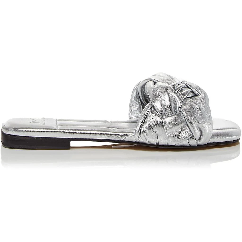 商品Marc Fisher|Marc Fisher LTD Womens Miyuki Leather Square Toe Slide Sandals,价格¥284,第5张图片详细描述