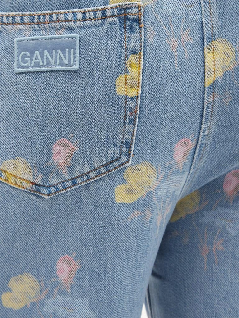 商品Ganni|Floral-print organic-cotton denim jumpsuit,价格¥1049,第4张图片详细描述