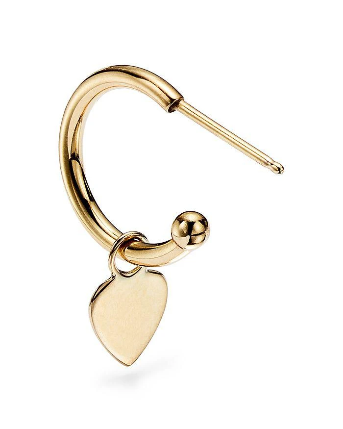 商品Moon & Meadow|14K Yellow Gold Small Dangling Heart Hoop Earrings - 100% Exclusive,价格¥1645,第3张图片详细描述