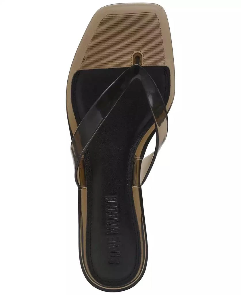 商品Steve Madden|Women's Tracie-J Kitten-Heel Jelly Thong Sandals,价格¥439,第5张图片详细描述