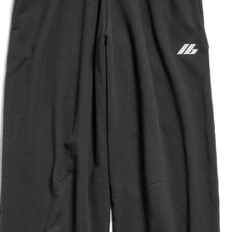 商品[国内直发] Balenciaga|巴黎世家 FW24 Logo印花松紧腰直筒针织运动裤 宽松版型 男女同款 黑色,价格¥6365,第8张图片详细描述