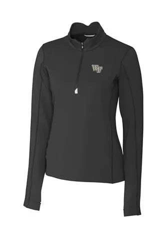 商品Cutter & Buck|Women's NCAA Wake Forest Demon Deacons Long Sleeve Traverse Half Zip Pullover,价格¥1300,第1张图片