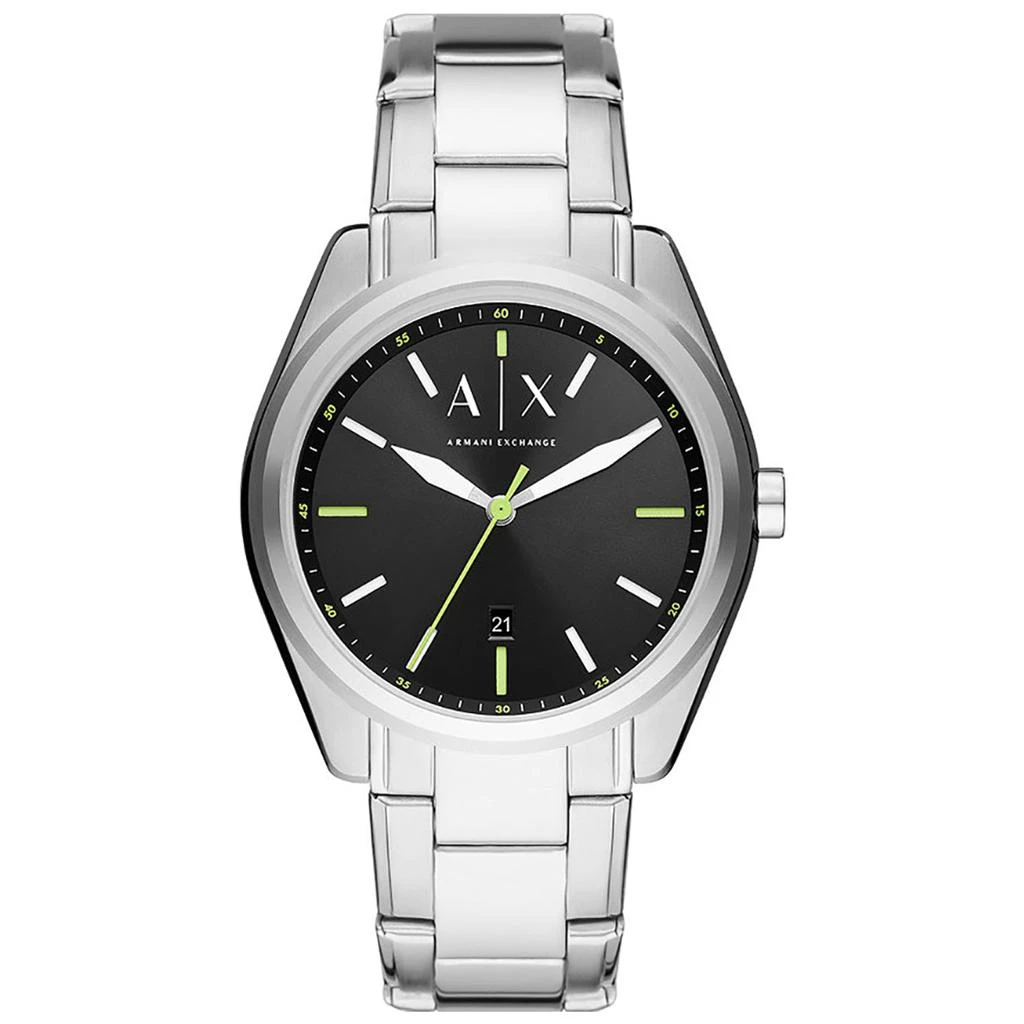 商品Armani Exchange|Armani Exchange Men's Black dial Watch,价格¥1023,第1张图片