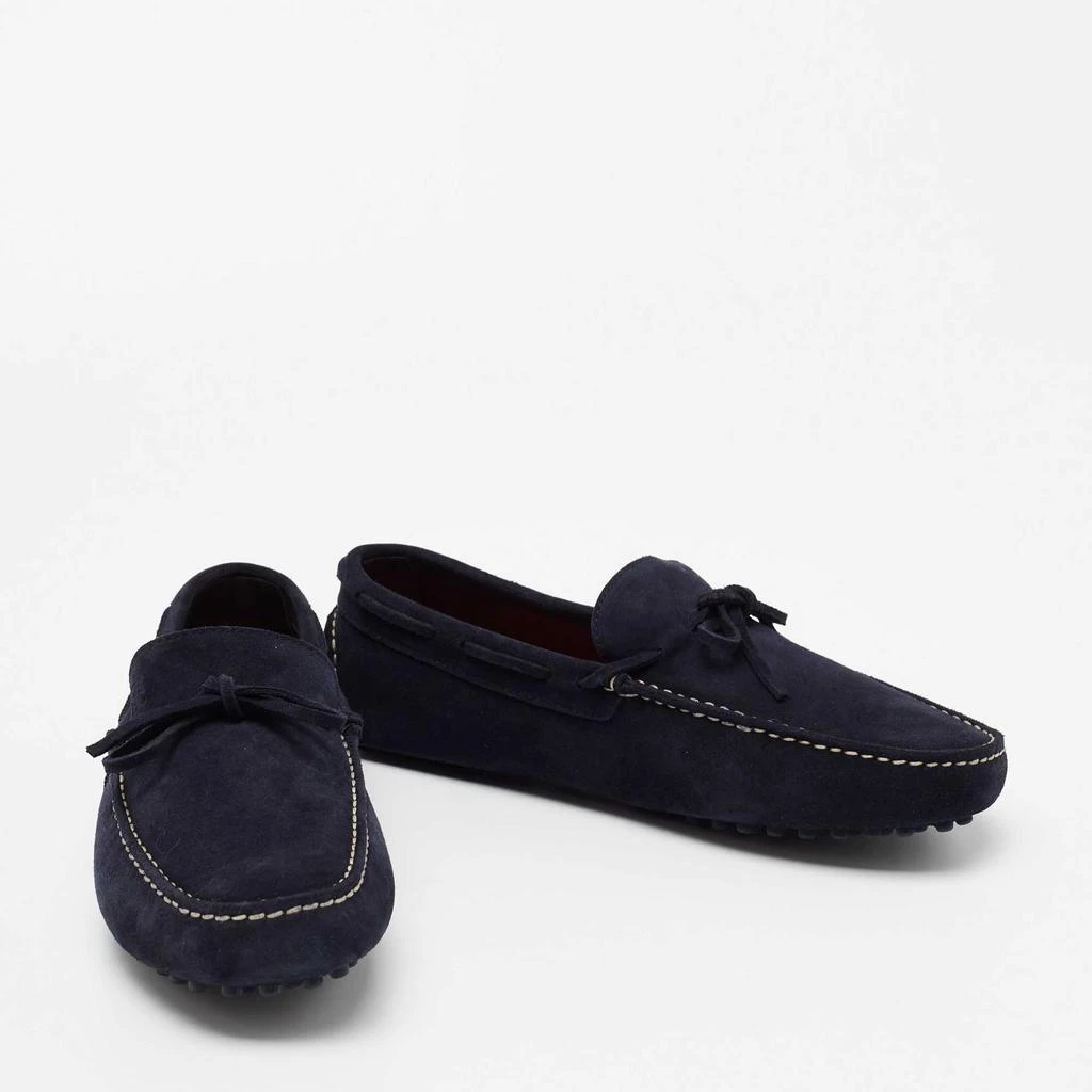 商品Carolina Herrera|CH Carolina Herrera Navy Blue Suede Slip On Loafers Size 41.5,价格¥2441,第4张图片详细描述