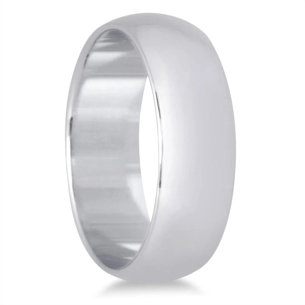 商品SSELECTS|6Mm Domed Comfort Fit Wedding Band In 10K White Gold,价格¥3541,第2张图片详细描述