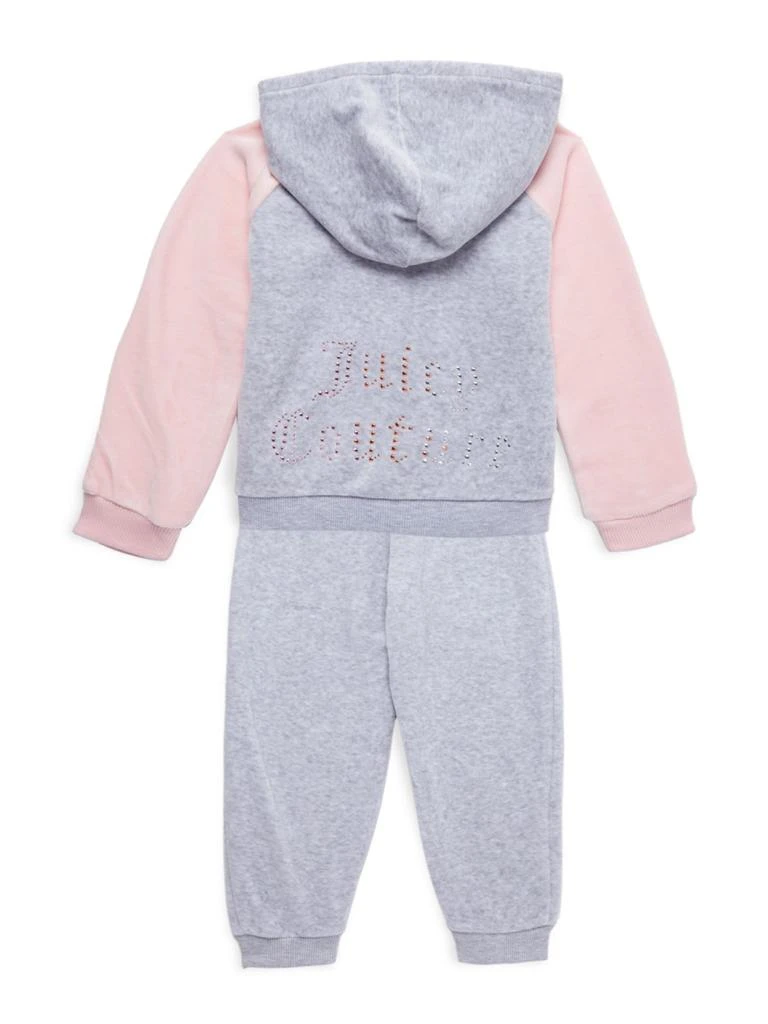 商品Juicy Couture|Little Girl's 2-Piece Colorblock Hoodie & Joggers Set,价格¥159,第2张图片详细描述