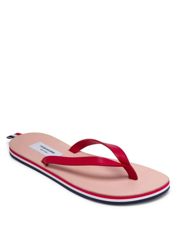 商品Thom Browne|Leather Flip Flops,价格¥3298,第1张图片