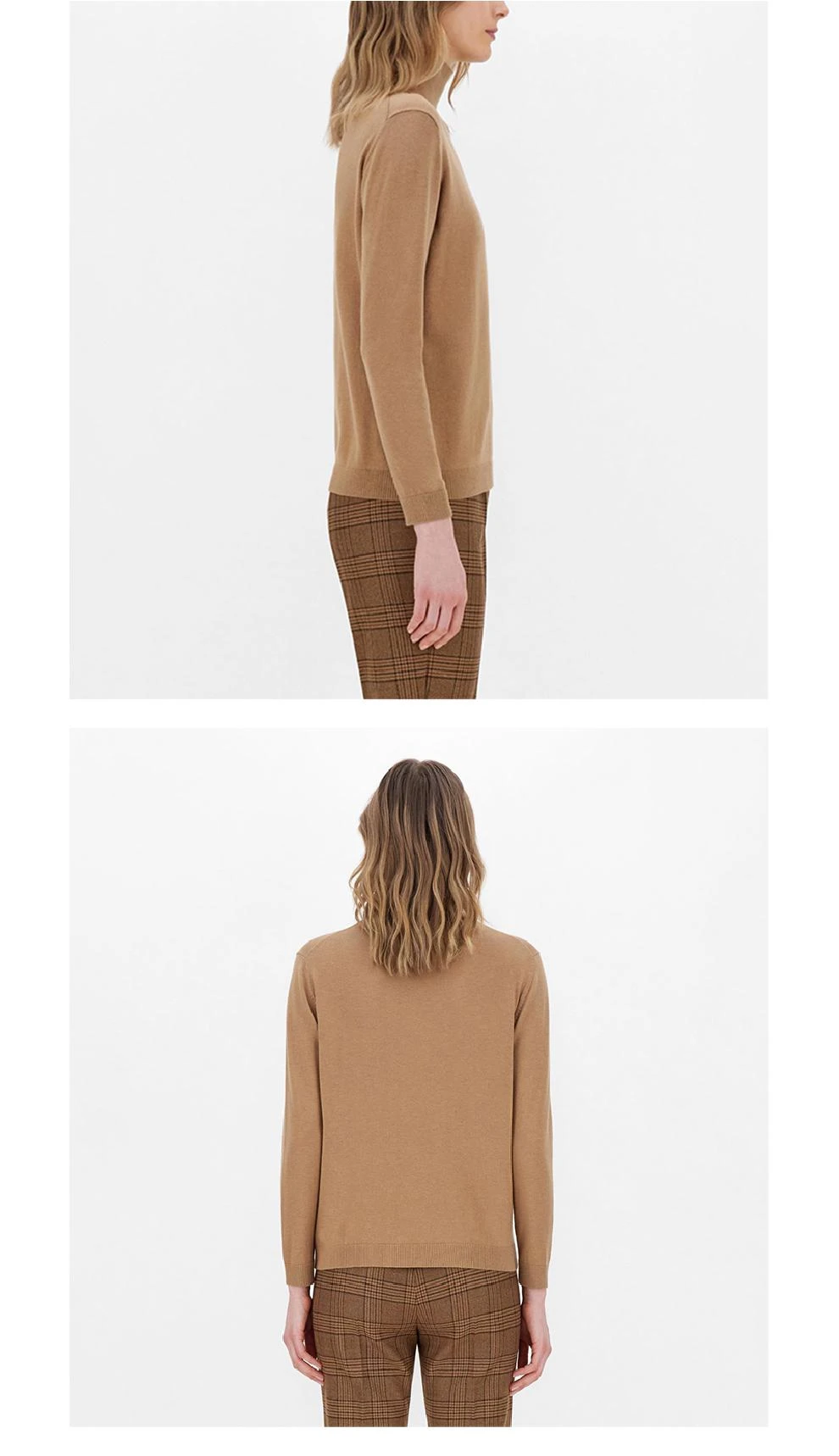 商品Weekend Max Mara|WEEKEND JUST女士驼色真丝毛线毛衣【香港仓极速发货】,价格¥1676,第4张图片详细描述