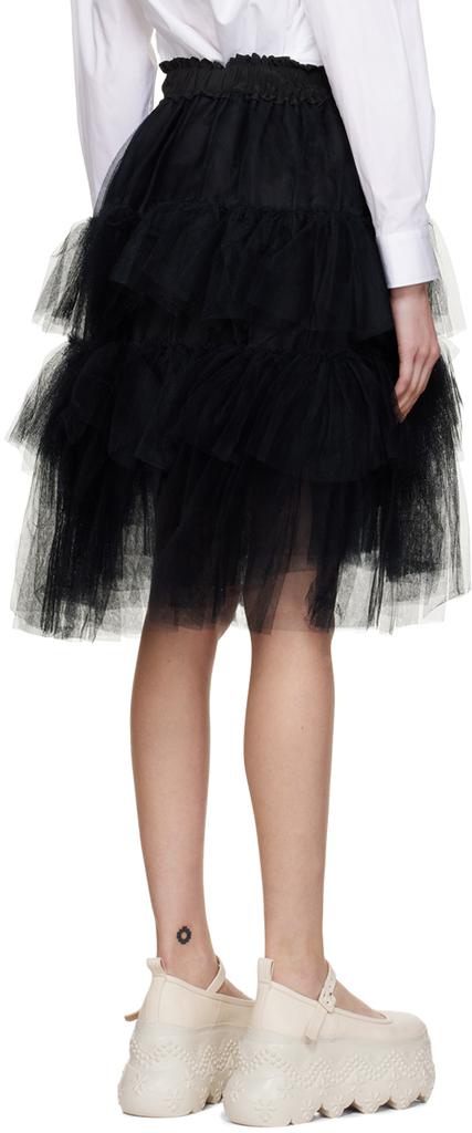 Black Tutu Midi Skirt商品第3张图片规格展示