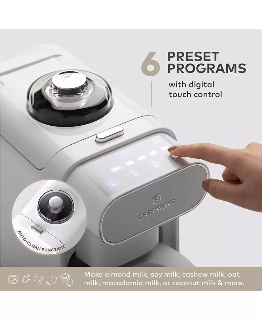 商品ChefWave|Milkmade Non-Dairy Milk Maker with 6 Programs, Auto Clean,价格¥1791,第4张图片详细描述