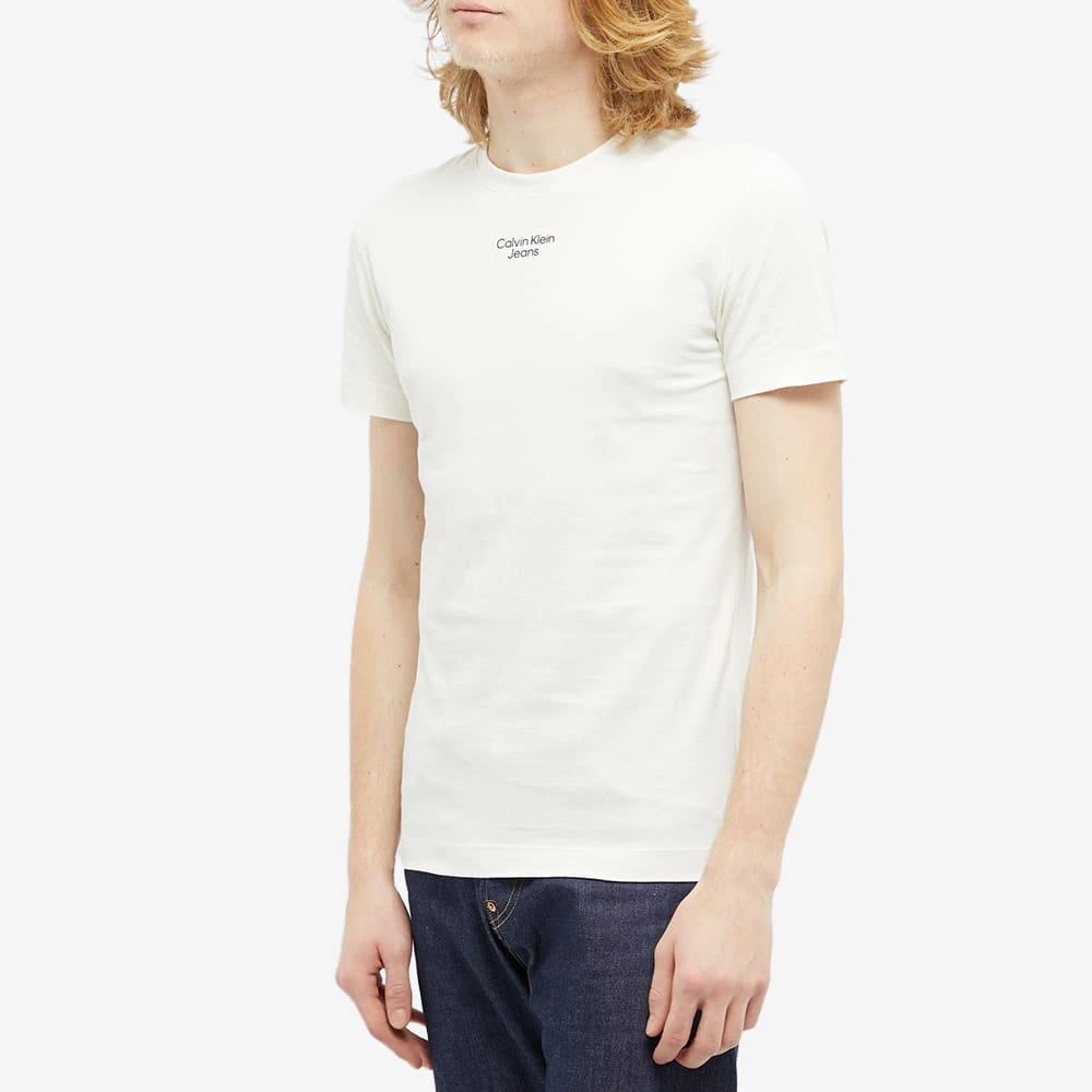 商品Calvin Klein|Calvin Klein Stacked Logo Tee,价格¥338,第2张图片详细描述