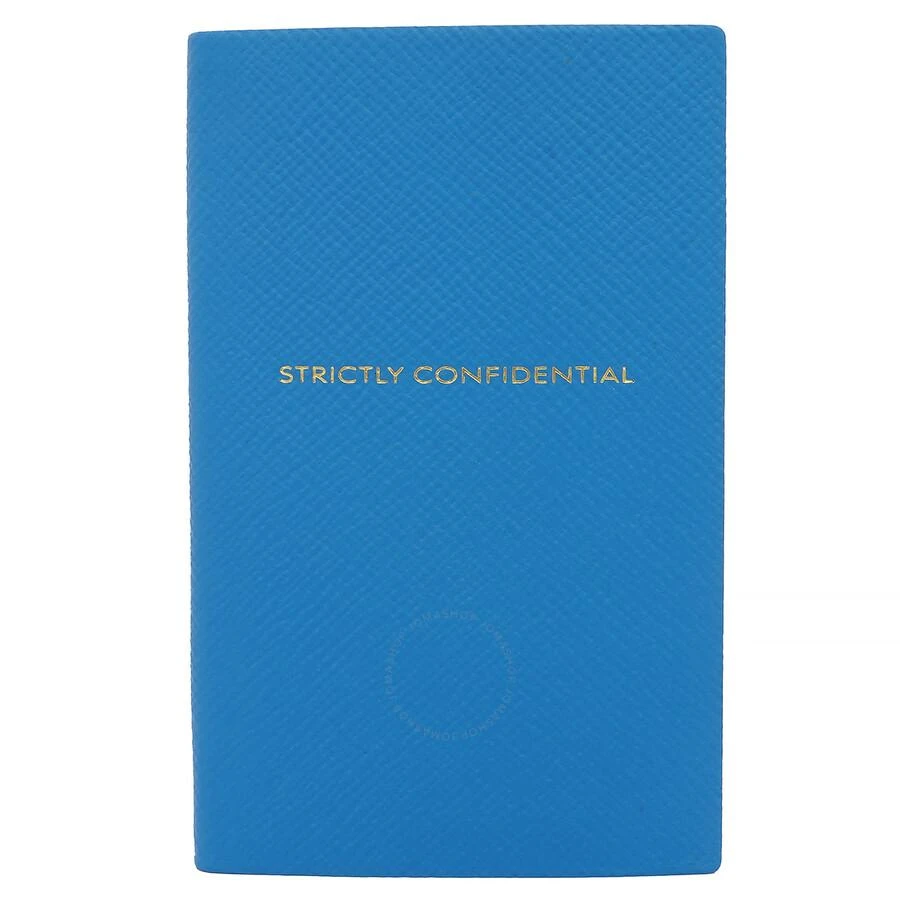 商品SMYTHSON|Strictly Confidential Cross-grain Leather Notebook In Azure,价格¥374,第1张图片