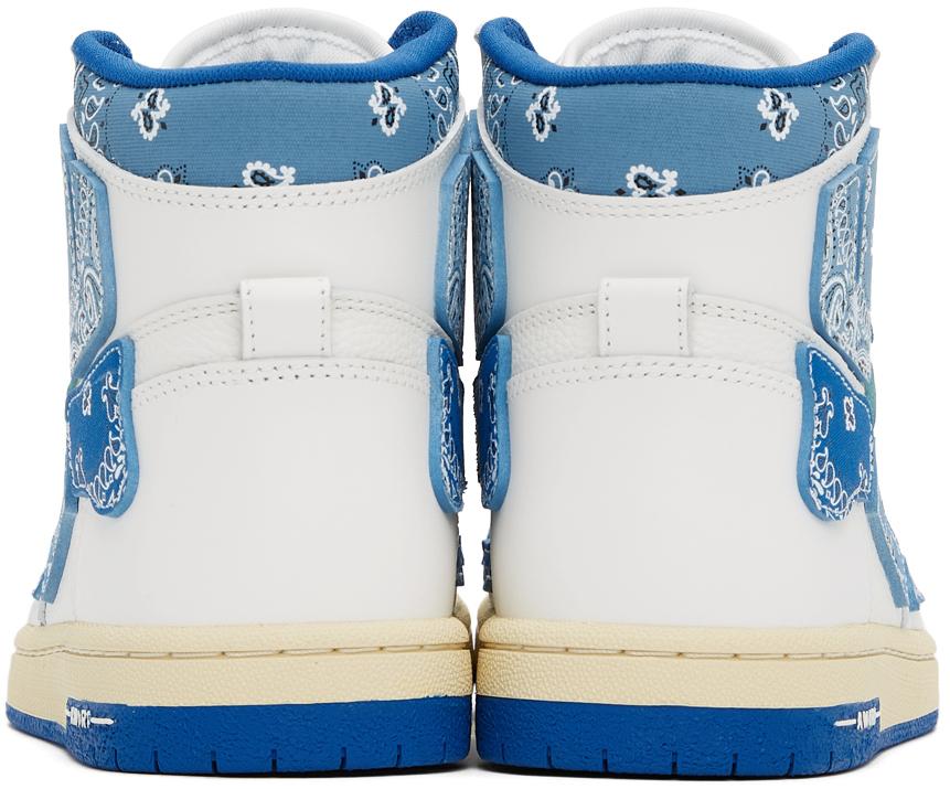 White & Blue Skel Top Hi Bandana Sneakers商品第4张图片规格展示